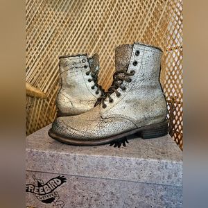 Freebird Manchester Booties in Silver